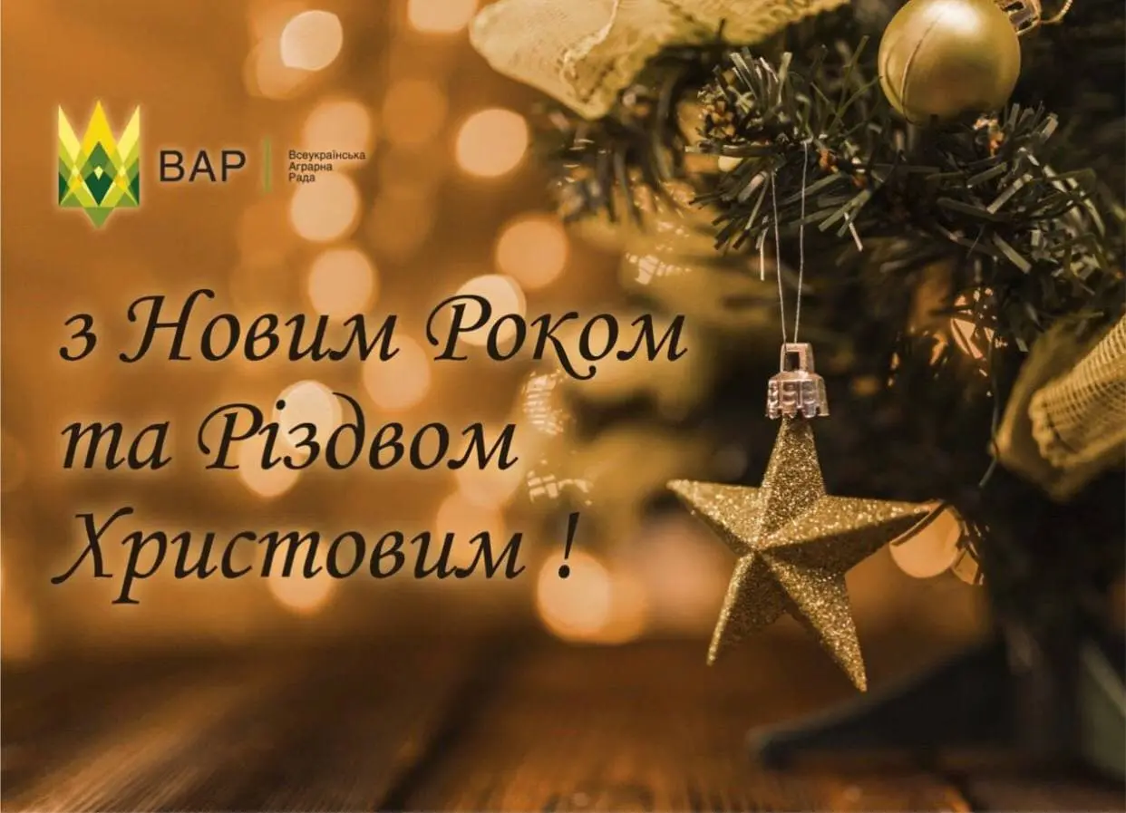 З Новим роком та Різдвом Христовим!