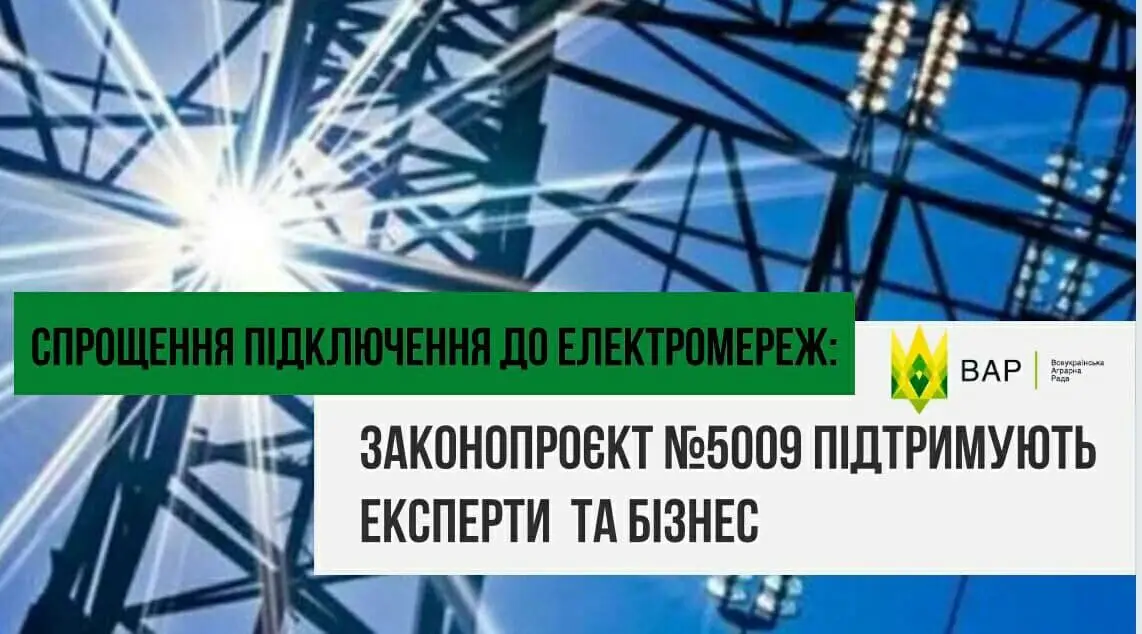 Спрощення підключення до електромереж:  законопроєкт №5009 підтримують в експертному та бізнес-середовищі  