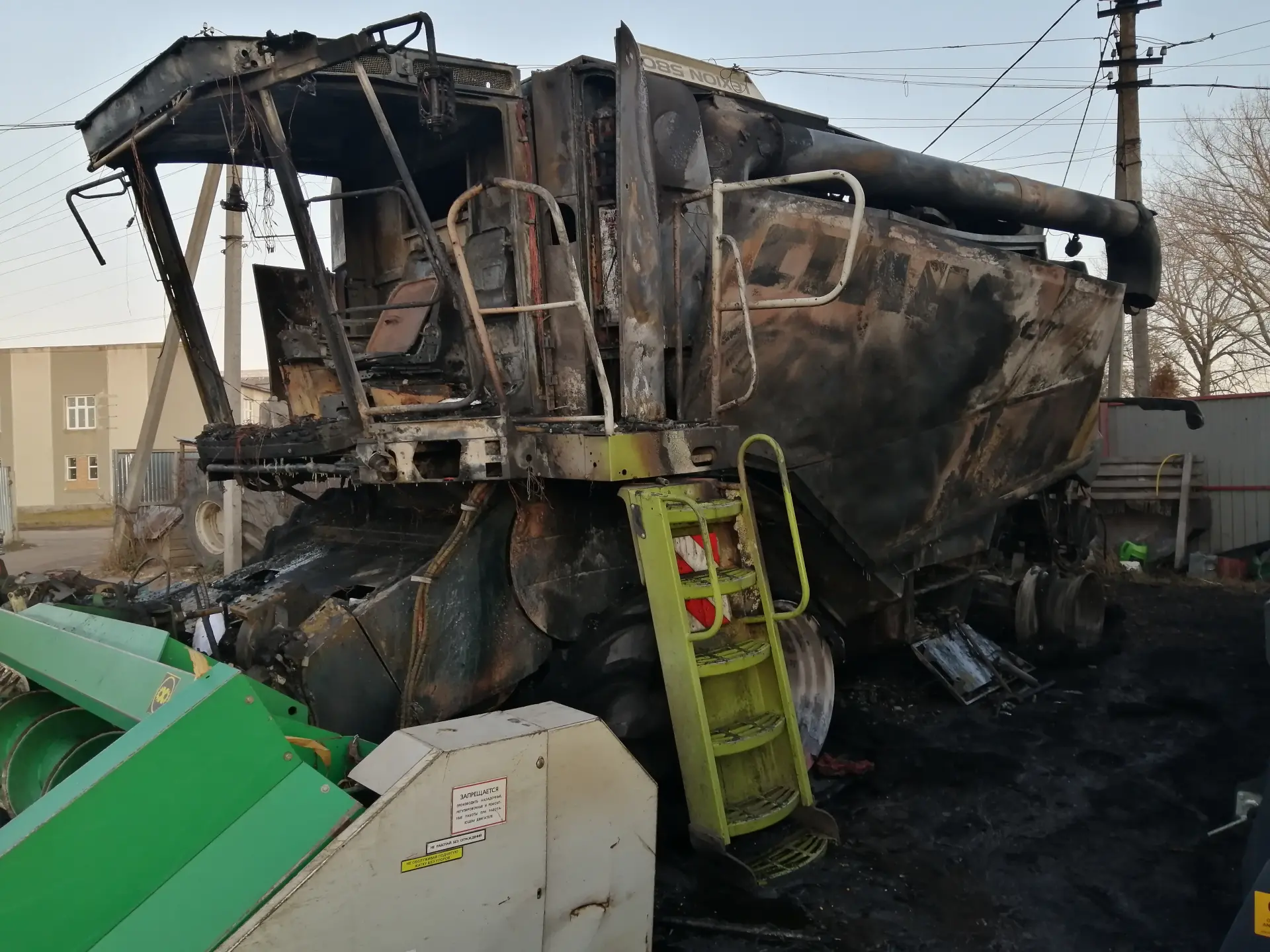 Підпал на Житомирщині: учаснику ВАР знищили с/г техніку на 3,5 млн грн