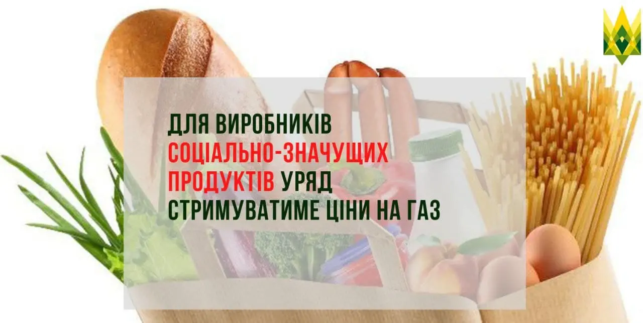 Для виробників соціально-значущих продуктів уряд стримуватиме ціни на газ